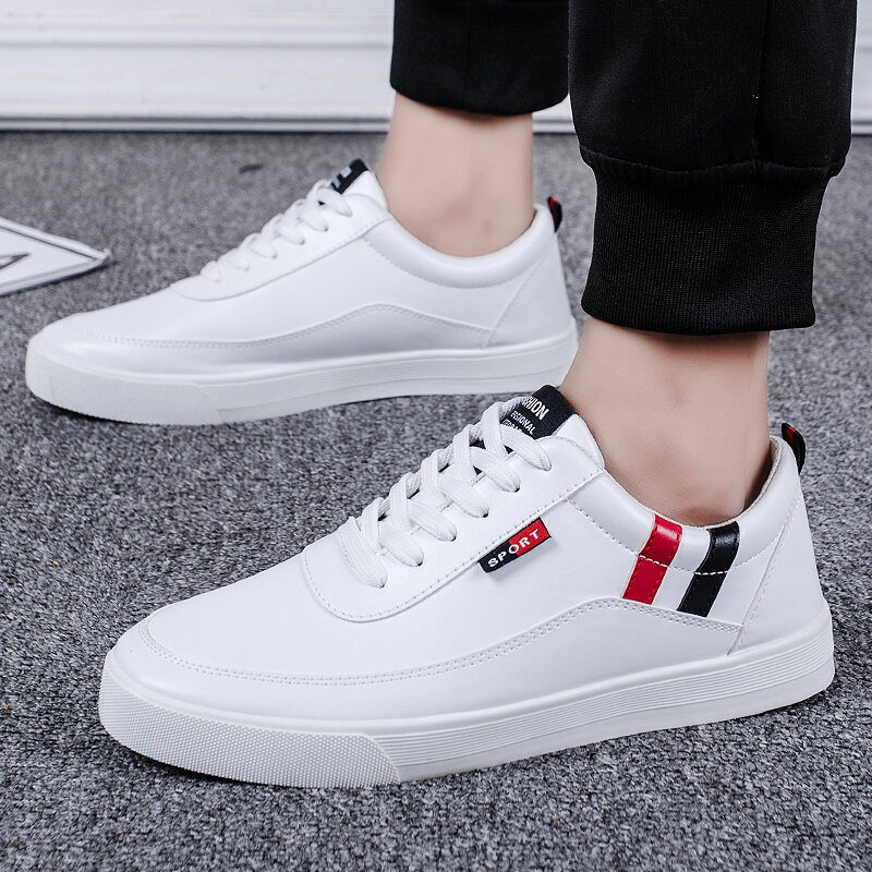 Men's Shoes Spring 2022 New Small White Shoes Men's Korean Style Baita Men's Casual White Board Shoes Men's Student Shoes Men