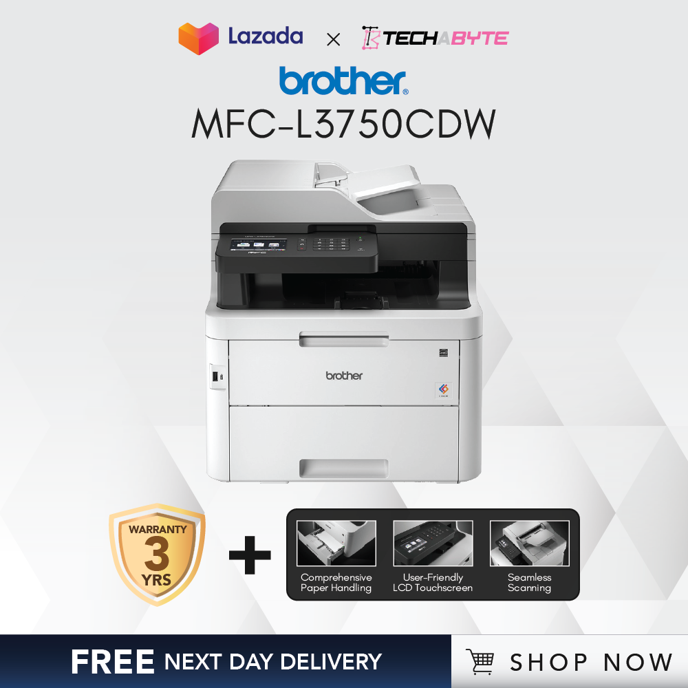 Brother MFC-L3750CDW Color LED Multi-Function Laser Printer (FREE NEXT DAY DELIVERY)