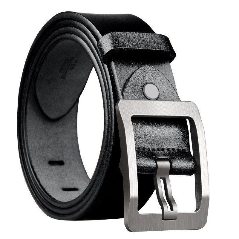 MEN Creator Genuine men's leather retro business belt high quality alloy pin buckle designer new men's belt jeans