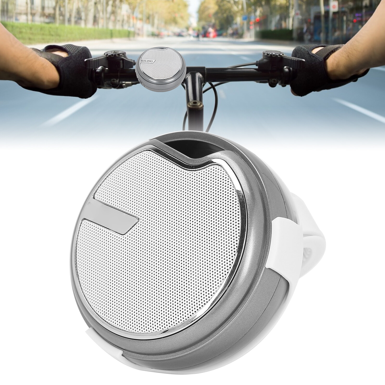 A6 Portable Wireless Bluetooth 5.0 Bicycle Speaker Outdoor with Detachable Bike Mount
