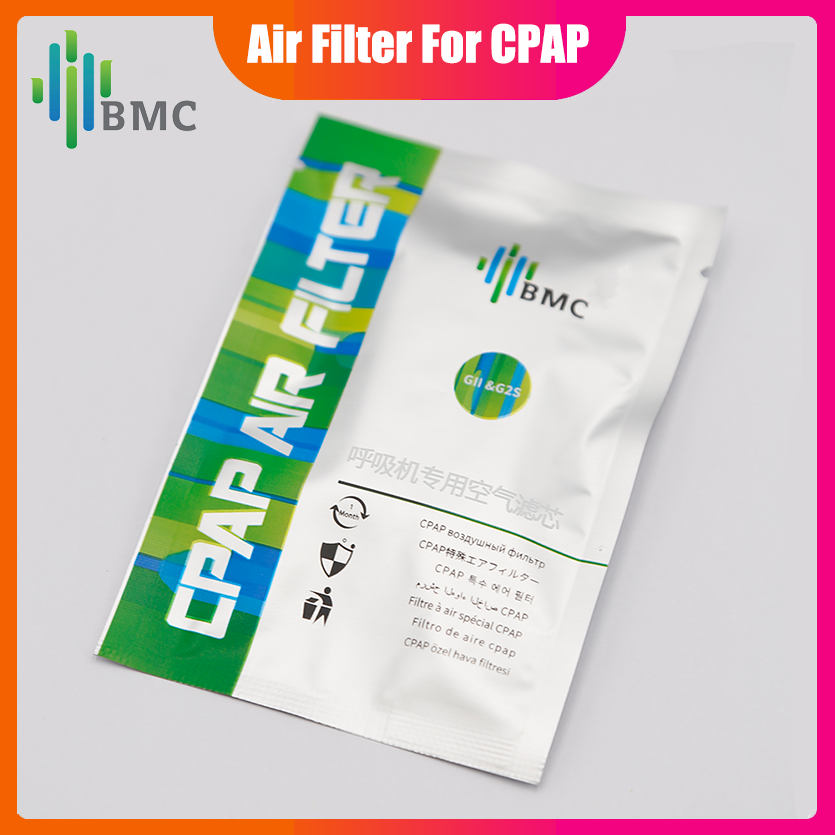 BMC Filters Air Sponge For GII CPAP/AutoCPAP/BiPAP Machine E-20C E-20A G2S T-25T Y-30T Aseptic Independent Packaging 3 Pcs Safe
