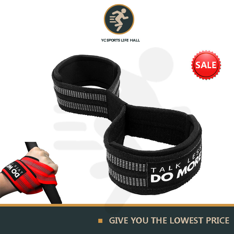 1 Pair Figure 8 Weight Lifting Straps Weightlifting Powerlifting Sport Gym Fitness Bodybuilding Barbell Wrist Support