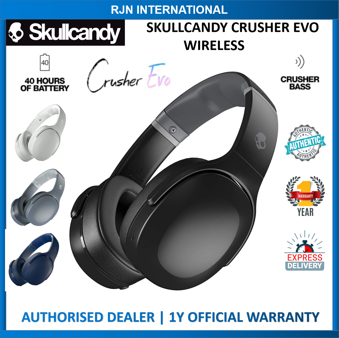 Skullcandy Crusher Evo wireless headphone Upto 40 hours battery life and Rapid Charge