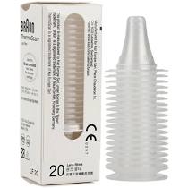Braun Ear Thermometer Thermoscan 3 IRT3030 and Thermoscan 7 IRT6520 Replacement Lens Filter Probe Covers Caps Refil LF20 (Box of 20 caps each)