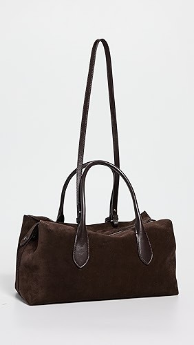 Suede/Leather Medium Satchel